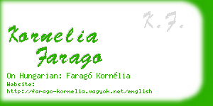 kornelia farago business card