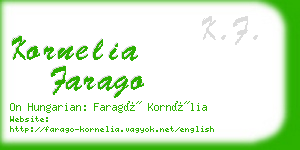 kornelia farago business card